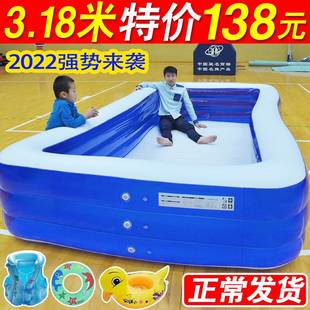 家庭版充气游泳池小型p塑料儿童家用加厚室超大婴幼儿小孩子的玩