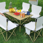 景彩户外桌椅套装便携式户，外野餐桌露营桌椅折叠桌椅套装jc518米