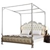 蚊帐支架杆子不锈钢加粗加厚1.8m床家用单买配件1.5落地宫廷1.2米