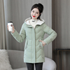 棉服外套女2023年韩版羽绒，棉衣冬季棉袄加厚时尚，连帽中长保暖
