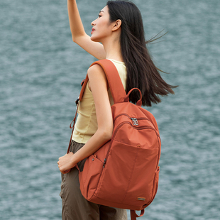 时尚双肩包女户外休闲牛津布背包大容量短途旅行包，男学生电脑书包