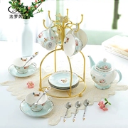 欧式咖啡杯碟套装骨瓷英式下午茶茶具套装家用红茶陶瓷咖啡具奢华