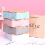 个性高端欧式木纹系列，马口铁盒曲奇饼干盒，包装伴手礼送人礼盒