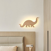 壁灯创意北欧个性儿童房卧室床头装饰灯卡通原木恐龙走廊背景墙灯