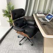 电脑椅办公椅子伊姆斯现代老板椅家用舒适商务真皮大班椅转椅可躺