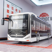 新咔尔xke-002仿真城市新能源，客车公交车模型合金巴士观光车玩具