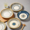 日式盘子菜盘家用陶瓷，碗碟餐具套装创意8寸菜，碟子餐盘高级感深盘