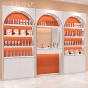 美容院化妆品展示柜烤漆产品形象柜货架护肤品美甲柜理发店柜商用