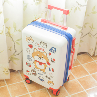 日本柴犬狗可爱万向轮密码学生登机SHIBA男女旅行潮拉杆箱行李