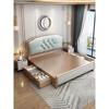 轻奢实木床1.8米北欧双人婚床简约现代美式主卧欧式大床卧室家具