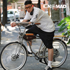 nomad自行车拿诺复古单车电镀沙滩城市，通勤双碟刹减震变速