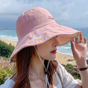 双面戴渔夫帽男女夏季韩版学生百搭时尚潮流，遮阳防晒圆脸情侣帽子