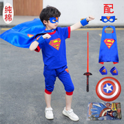 超人衣服儿童蜘蛛侠男童套装迪士尼cosplay服装童话人物角色扮演