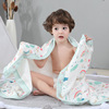 婴儿纱布盖被六层空调被夏天纯棉小被子薄款毯子新生宝宝夏季盖毯