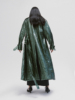 tlonely1原创设计绿色大衣女秋冬季加厚褶皱小众高级感外套