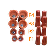 橙色接线帽P1/P2/P3/P4弹簧螺旋式接线头螺旋式压线帽接线端子