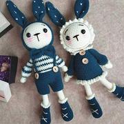 diy手工制作精灵兔娃娃毛线，玩偶钩针编织勾线材料，包情侣(包情侣)礼物