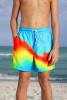  NEXT儿童泳裤 2024春夏季男孩橘红色沙滩裤 游泳短裤 3-16歲