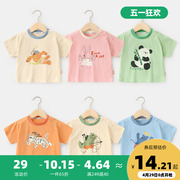 婴儿衣服休闲短袖T恤夏装男童女童宝宝儿童小童夏季半袖上衣Y8453