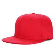 平沿帽嘻哈帽男夏季韩版潮红色，夏天光板纯色，帽子女ins潮牌遮阳帽