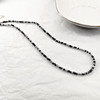黑色系复古冷淡风时尚项链气质唯美小众设计米珠不规律轻奢锁骨链