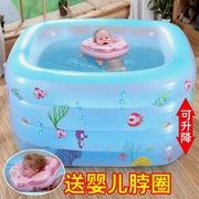 新生婴儿游泳池家用充气幼儿，童超大号保温游泳桶，宝宝洗澡桶洗澡盆