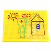 儿童绣花板穿线串线板玩具幼儿园精细动作玩具用品亲子教具纸箱装