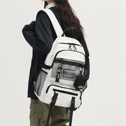 日系潮牌双肩包女高中大学生书包男韩版工装背包大容量休闲电脑包