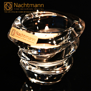 德国NACHTMANN进口水晶玻璃蜡烛台香薰蜡烛台烛光晚餐浪漫摆件