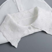 韩版白色打底领子女百搭毛衣卫衣，假衣领春秋，冬季衬衫翻衣领装饰