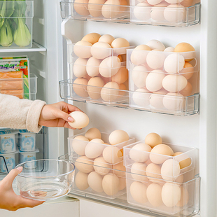 鸡蛋收纳盒冰箱用鸡蛋架托鸡蛋收纳盒侧门专用冰箱收纳整理神器