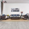 新中式沙发现代简约轻奢客厅禅意，中式家具全实木布艺沙发组合定制