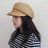 七月林草编画家帽八角帽女士，柔软透气时尚，韩版夏季百搭可爱帽子