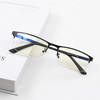 男士半框有度数近视眼镜平光防辐射蓝光电脑镜成品带镜片0-600度