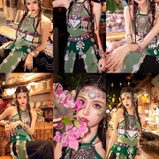 哈尼族服装女族服饰云南民族风女装西双版纳傣族舞蹈服哈尼公主服