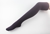 深紫色竖条麻花 直条显瘦过膝高筒袜 天鹅绒大腿袜