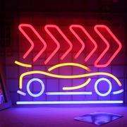 潮玩店商场霓虹灯室内室外汽车，墙壁装饰造型，灯发光字广告牌骷颅灯