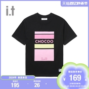 it  CHOCOOLATE男装圆领短袖T恤2024夏季潮流活力半袖002820