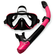 潜水眼镜 呼吸管套装 浮潜三宝 游泳面罩全干式 男女 成人潜水镜