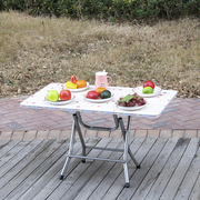 长方形折叠桌饭桌家用小餐桌简易小桌吃饭户外便携式可折叠矮桌子