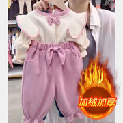 女宝宝秋装套装0一1-2-3岁纯棉婴儿衣服，外出服洋气小女孩两件套潮