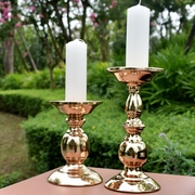 欧式烛台复古铁艺蜡烛台，创意浪漫烛台婚庆装饰道具餐桌摆件