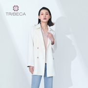 tribeca翠贝卡春秋商场同款女宽松显瘦收腰风衣外套