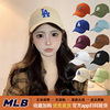 韩国MLB棒球帽la标软顶鸭舌帽ny经典百搭男女帽子弯檐遮阳