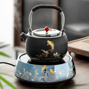 提梁壶家用茶具烧水壶套装大容量不锈钢功夫泡茶专用电陶炉煮茶器