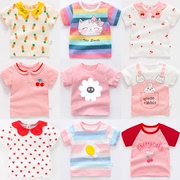 女童夏装薄款幼儿上衣小童半袖，宝宝纯棉短袖，t恤婴儿夏季衣服儿童