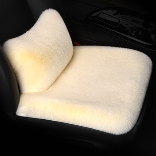 冬季汽车毛绒坐垫专用毛绒座套保暖加厚单片垫通用办公座垫座椅套