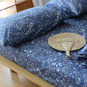 纯棉床单单件日式田园碎花全棉被单双人1.5m1.8米1.2学生宿舍床单