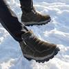 雪地靴男皮毛一体加厚冬季保暖鞋，防滑防水东北大，码户外真皮棉鞋男