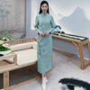 浒城古娘中式国风复古刺绣气质，时尚女士优雅高端两件套旗袍连衣裙